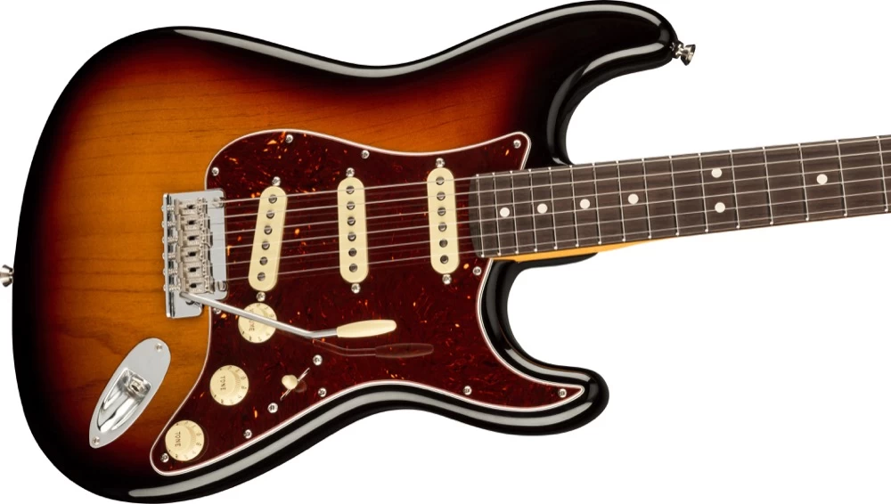 Fender American Pro II Strat With Rosewood Neck In 3 Tone Sunburst 3 Fender American Pro II Strat With Rosewood Neck In 3 Tone Sunburst - Image 3