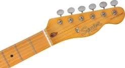 Squier 40th Anniversary Telecaster Vintage Edition, Satin Dakota Red -musical instrument 0379501554 headstock