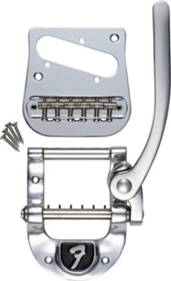 Bigsby B5F Tele Modification Vibrato Kit Chrome Bridge And Pickup Plate