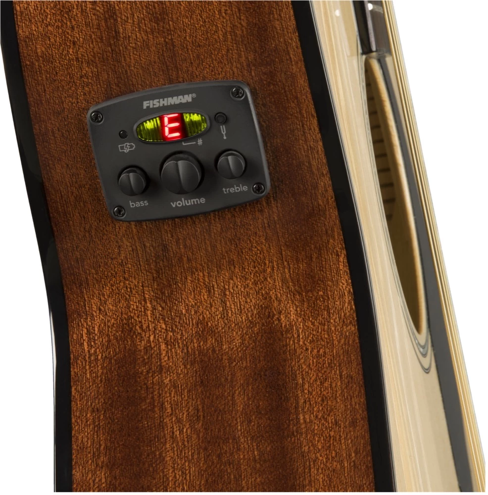 Fender CC-60SCE Solid Top Concert Acoustic With Pickup In Natural 2 Fender CC-60SCE Solid Top Concert Acoustic With Pickup In Natural - Image 2