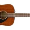 Fender CD-60S Solid Top Dreadnought Acoustic All Mahogany
