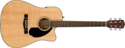 Fender CD-60SCE Solid Top Dreadnought Acoustic With Pickup In Natural
