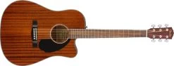 Fender CD-60SCE Solid Top Dreadnought Acoustic With Pickup All Mahogany