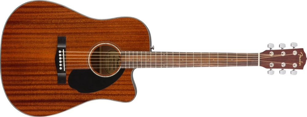 Fender CD-60SCE Solid Top Dreadnought Acoustic With Pickup All Mahogany 1 Fender CD-60SCE Solid Top Dreadnought Acoustic With Pickup All Mahogany