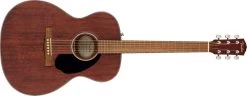 Fender CC-60S Solid Top Concert Acoustic In All Mahogany