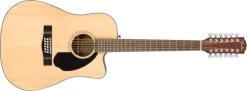 Fender CD-60SCE 12 String Solid Top Acoustic With Pickup In Natural