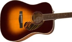 Fender PD-220E All Solid Dreadnought Acoustic In 3 Color Burst, Hardshell Case -musical instrument 0970310303 body