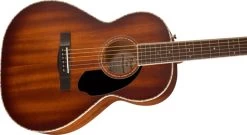 Fender PS-220E All Solid Parlor Acoustic In Aged Cognac Burst, Hardshell Case -musical instrument 0970320337 body
