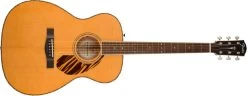 Fender PO-220E All Solid Orchestra Acoustic In Natural, Hardshell Case