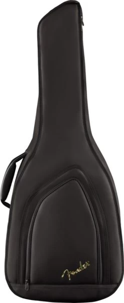 Fender Joe Strummer Campfire Guitar W/Pickup - Matte Black -musical instrument 0971722106 bag