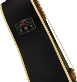 Fender Joe Strummer Campfire Guitar W/Pickup - Matte Black -musical instrument 0971722106 tuner