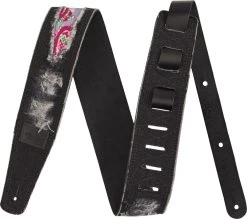 Fender Strap 2.5" Wrangler X Ripped Paisley Denim Strap - Black