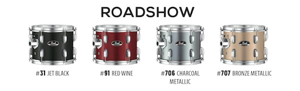 Pearl Roadshow Five Piece Kit With Hardware 22, 10, 12, 16, 14SN In Black 2 Pearl Roadshow Five Piece Kit With Hardware 22, 10, 12, 16, 14SN In Black - Image 2