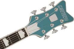 Gretsch Pro G6136T-140 140th Anniversary Falcon In Two-Tone Stone Platinum -musical instrument 2401514874 headstock