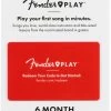 Fender Play 6 Month Prepaid Card