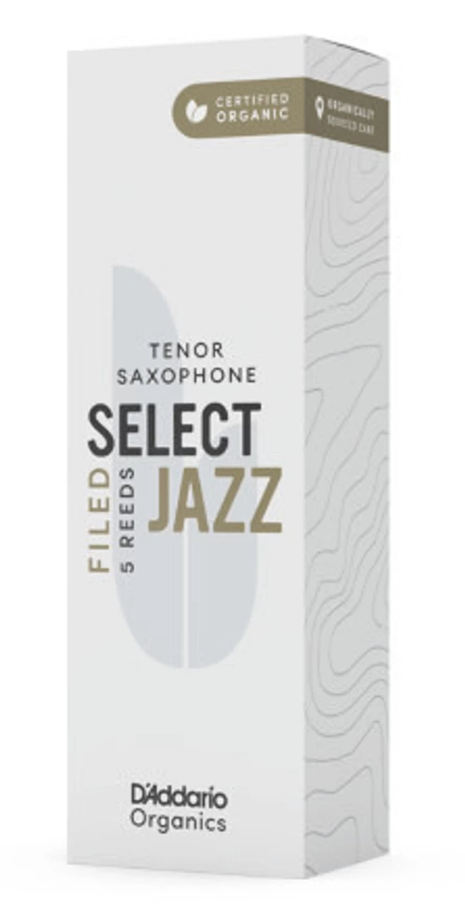 D'Addario Organic Select Jazz Filed Tenor Saxophone Reeds 1 D'Addario Organic Select Jazz Filed Tenor Saxophone Reeds
