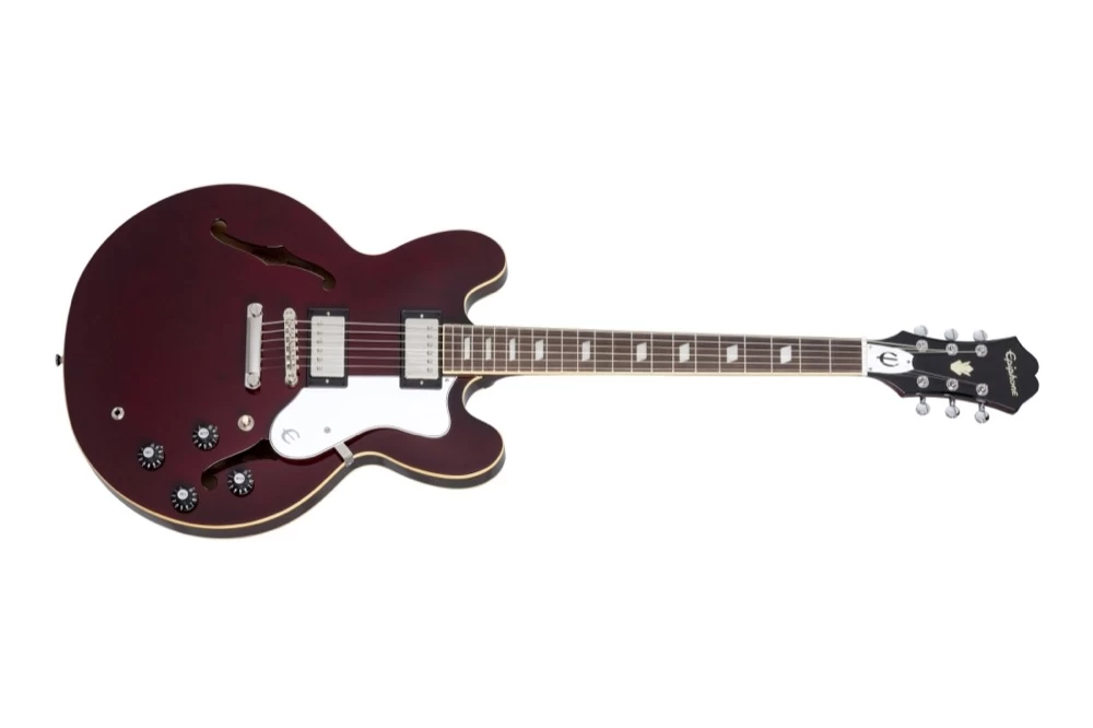 Epiphone Noel Gallagher Riviera In Dark Wine Red W/Hardshell Case 1 Epiphone Noel Gallagher Riviera In Dark Wine Red W/Hardshell Case