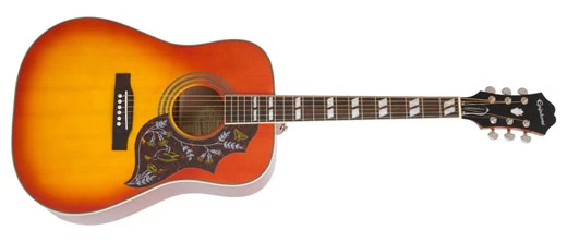 Epiphone Hummingbird Studio Solid Top Acoustic/Electric Faded Cherry 1 Epiphone Hummingbird Studio Solid Top Acoustic/Electric Faded Cherry