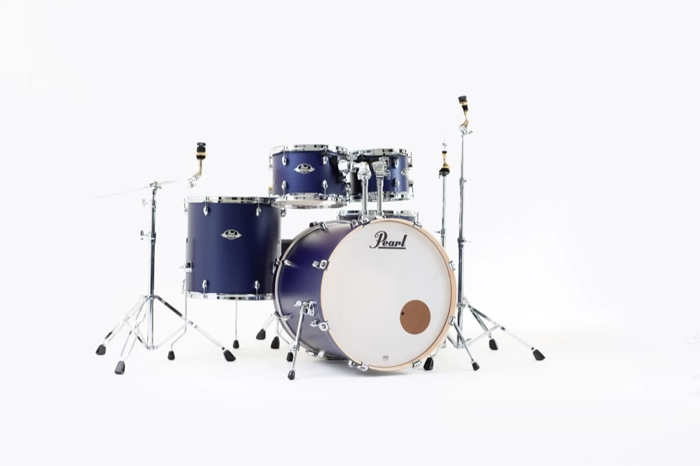 Pearl Export Lacquer Five Piece Kit In Indigo Night With Hardware 1 Pearl Export Lacquer Five Piece Kit In Indigo Night With Hardware