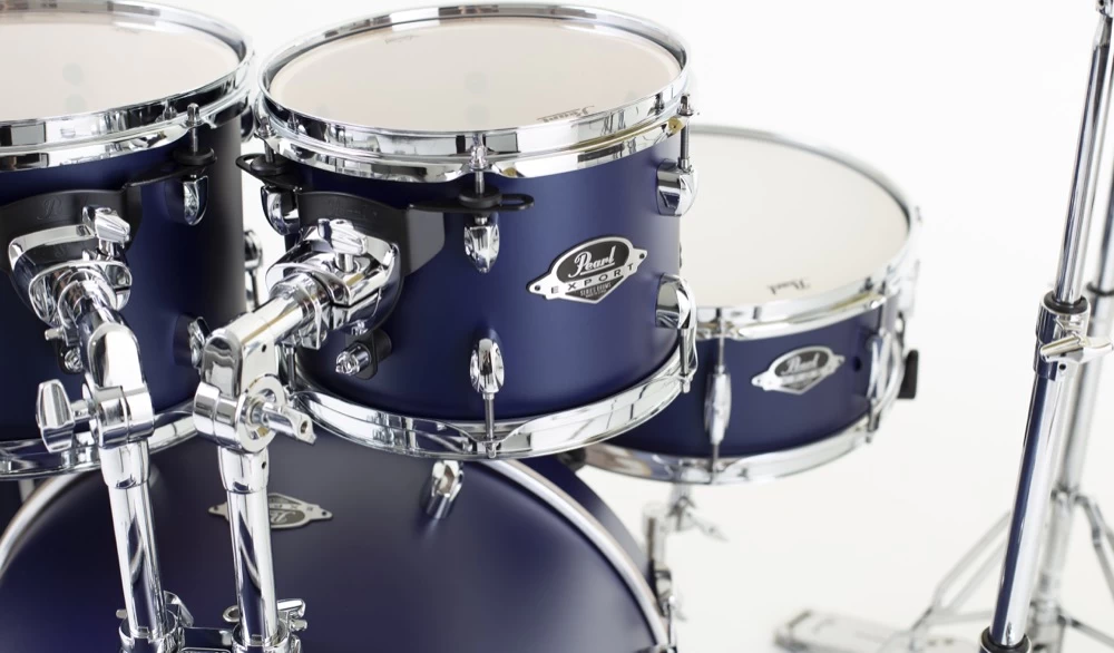 Pearl Export Lacquer Five Piece Kit In Indigo Night With Hardware 3 Pearl Export Lacquer Five Piece Kit In Indigo Night With Hardware - Image 3