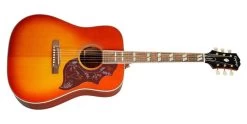Epiphone Masterbuilt Hummingbird All Solid Inspired W/Pickup In AgedCherry Burst