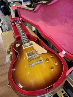 Gibson Custom Historic 1958 Les Paul Reissue VOS In Iced Tea Burst -musical instrument IMG 3854