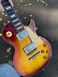 Gibson Custom Historic 1958 Les Paul Reissue VOS In Iced Tea Burst -musical instrument IMG 3864