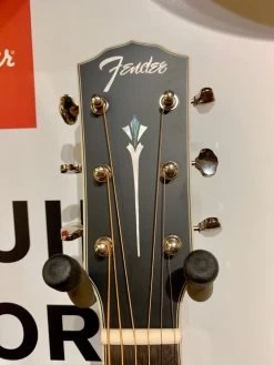 Fender PS-220E All Solid Parlor Acoustic In Aged Cognac Burst, Hardshell Case -musical instrument IMG 5904