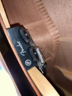 Fender PS-220E All Solid Parlor Acoustic In Aged Cognac Burst, Hardshell Case -musical instrument IMG 5907