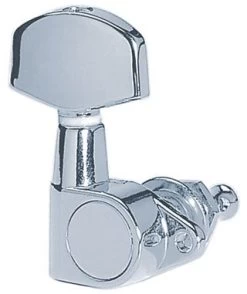 Profile Electric Machine Heads 3 Per Side In Chrome - Die Cast, Center Screw