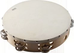 Mano Tambourine 10" Non-tunable W/Head - 16 Jingles