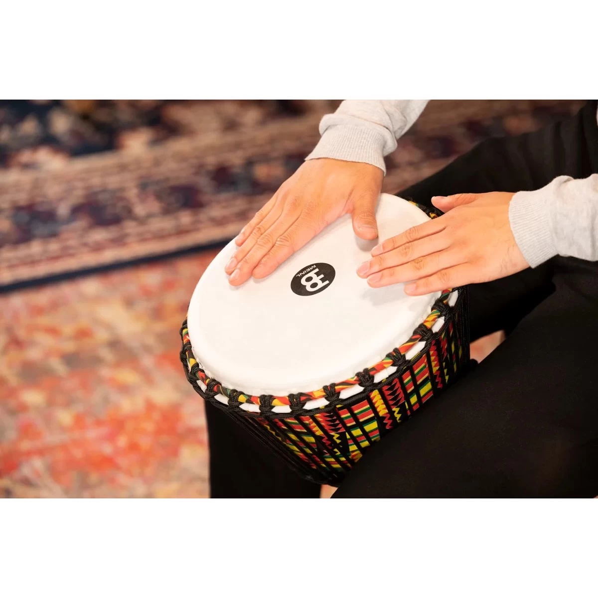Meinl Djembe 10" Roped Tuned, Travel, Synthetic 6 Meinl Djembe 10" Roped Tuned, Travel, Synthetic - Image 6