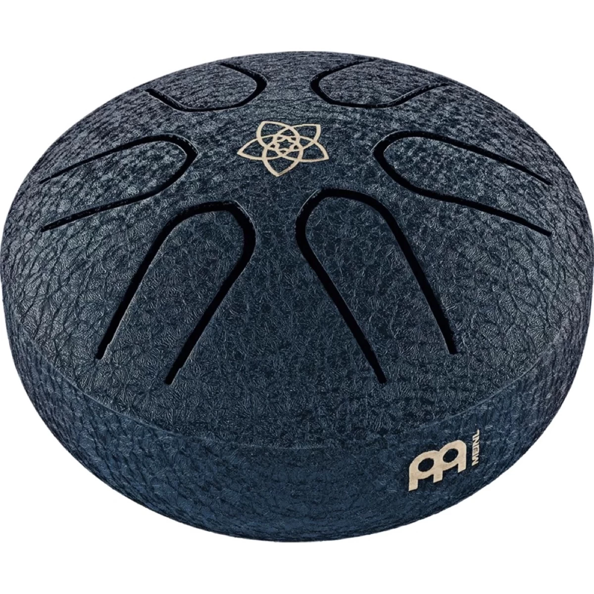 Meinl Pocket Tongue Drum - 3", Steel, A Major, Navy Blue, Venus Flower 2 Meinl Pocket Tongue Drum - 3", Steel, A Major, Navy Blue, Venus Flower - Image 2