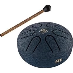 Meinl Pocket Tongue Drum - 3", Steel, A Major, Navy Blue, Venus Flower
