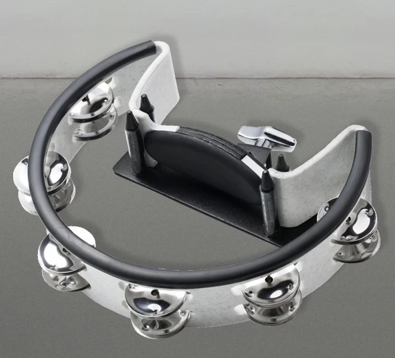 Pearl Tambourine Stainless Steel Jingles W/Holder 1 Pearl Tambourine Stainless Steel Jingles W/Holder