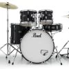 Pearl Roadshow Five Piece Kit With Hardware 22, 10, 12, 16, 14SN In Black