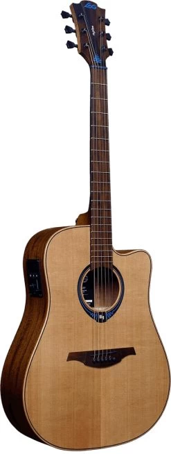 LAG Tramontane THV10DCE Hyvibe Dreadnought Acoustic/Electric S Top Smart Guitar