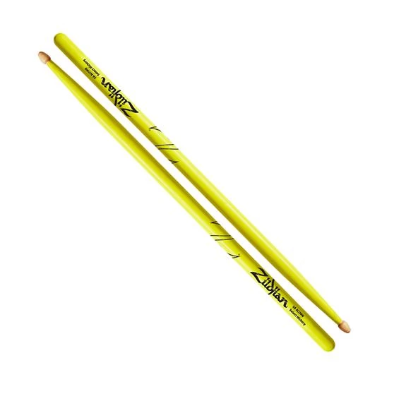 Zildjian 5A Hickory Neon Yellow 1 Zildjian 5A Hickory Neon Yellow