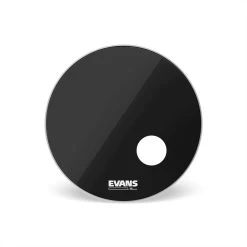 Evans 20" Bass Drum Res. W/5" Hole Black