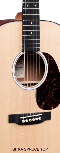 Martin DJr-10 Dreadnought Junior Acoustic W/padded Case -musical instrument djr10 t sitka
