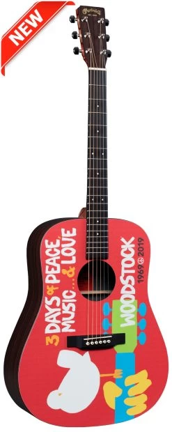 Martin DX Woodstock Dreadnought Acoustic W/Fishman Pickup
