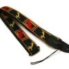 Fender Strap 2" Monogrammed Black, Yellow, Red
