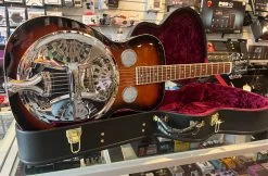 USED Gold Tone Paul Beard Round Neck Resophonic W/OHSC - CONSIGNMENT