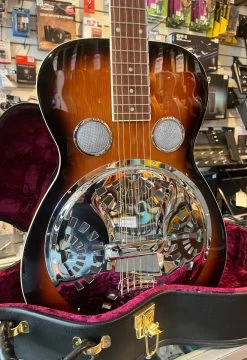 USED Gold Tone Paul Beard Round Neck Resophonic W/OHSC - CONSIGNMENT -musical instrument goldtone 3