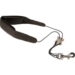 Protec Leather “Less-Stress” Neck Strap W/ Deluxe Metal Trigger Snap (Tall 24″)