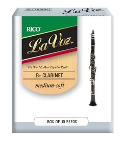 Rico La Voz Bb Clarinet Reeds, Box Of 10