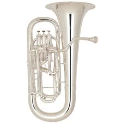 Miraphone 1258A 4 Valve Silver Plated Compensating Euphonium W/ Case
