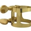 Yamaha Soprano Saxophone Ligature; Gold Laquer