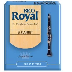 Rico Royal E-Flat Clarinet Reeds, Strength 10 Pack