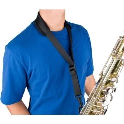 Protec Saxophone Neck Strap Featuring Velour Neck Pad And Plastic Swivel Snap, Size Regular 22″ (Black)